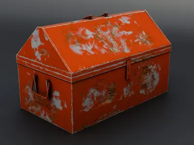  Vintage Toolbox Free 3D model