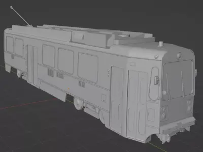 Septa Trolley    High Detail Low-poly 3D model