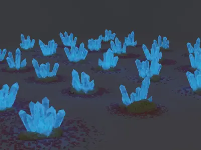 Crystal Pack 30 unique pcs 3D model