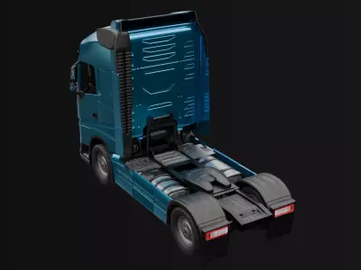 Volvo FH 16 Truck Low-poly 3D model