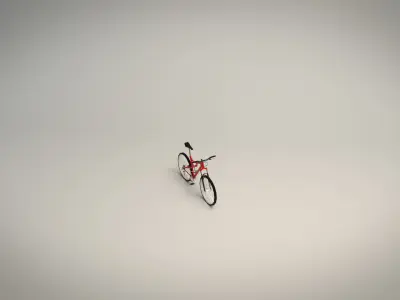 Low Poly Mountain Bike Low-poly 3D model