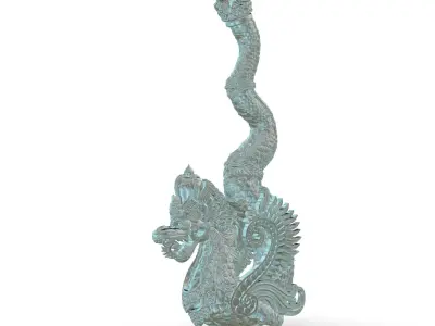 BALINESE DRAGON STATUE 3D print model