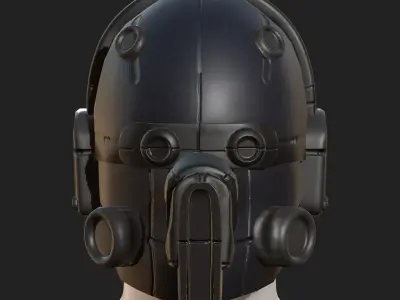 Helmet military combat soldier armor  Low-poly 3D model shop