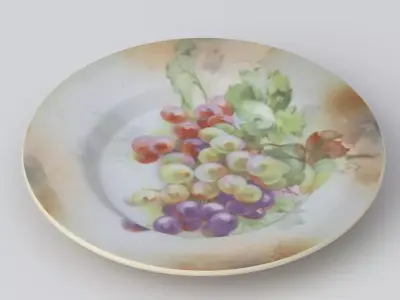 Antique and vintage plate v5 3D model
