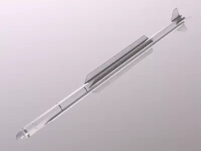 AAM-5 air-to-air missile Low-poly 3D model