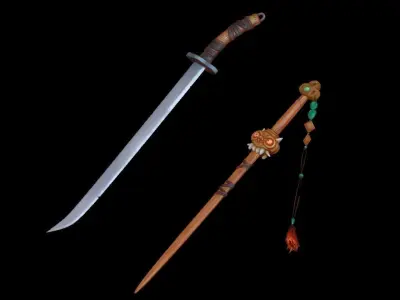 sword chinese 3D model