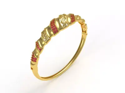 Art Deco Bracelet 44 3D print model