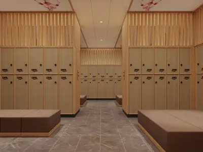 Sauna Center Japanese 3D model