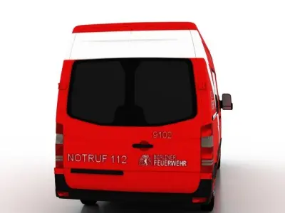 Mercedes Benz Sprinter L2H2 2009 Germany Ambulance 3D model