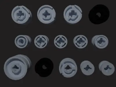 Lego Rim collection  Low-poly 3D model