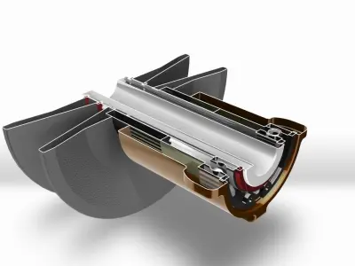 Variable Speed Pulley - Screw Mechanism 3D model