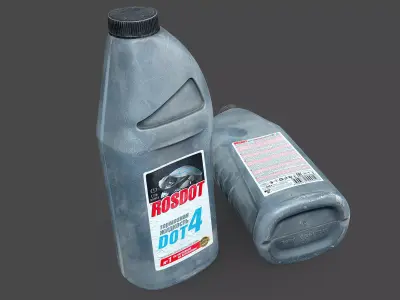 Brake Fluid Bottle 3D model purchase