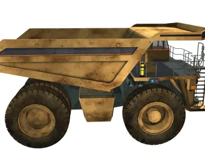 Mining Dump Truck 3D model get