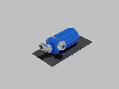 Modular Water Pump  Low-poly 3D model