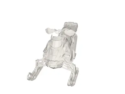 Snow scooter 3D model