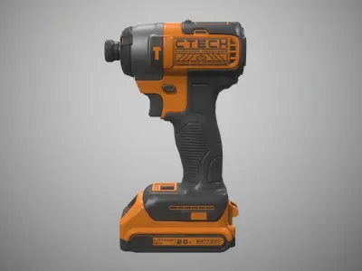 Impact Driver Low-poly 3D model