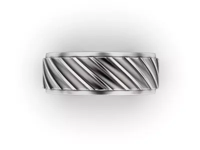 Geometric Gear Pattern Band 3D print model