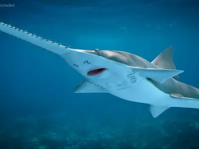 Rigged Sharks Collection 7 for Cinema 4D 3D model