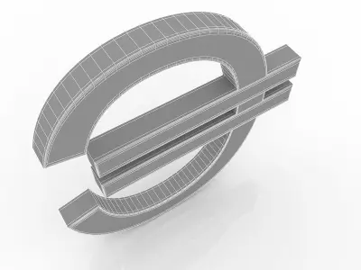Euro Symbol 3D model