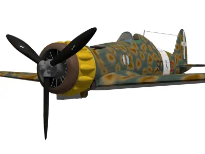 macchi mc200 saetta 3D model buy