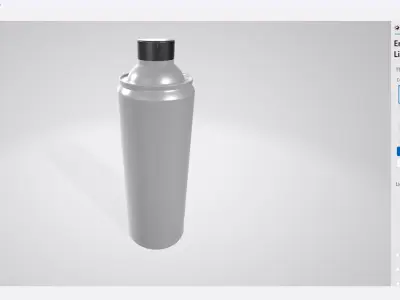 Product Mockup Bottle Oil 350ML 3D model