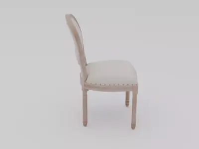  Antique Chair  Low-poly 3D model