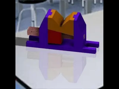 V Adjustable machine tool Free 3D model