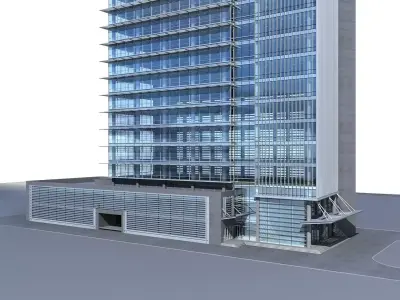 Office Building 3D model 54