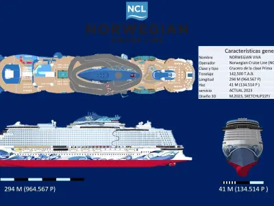 NORWEGIAN VIVA 3D model