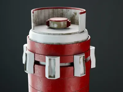 Oxygen tank Game Assets item11 3D model