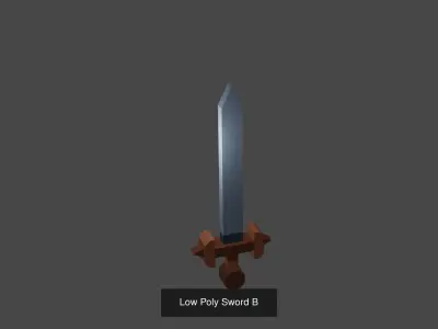 Low poly collection sword 3D Model Pack