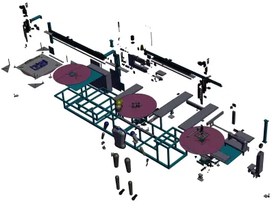 automatic sewing machine 3D model