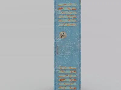 Locker old 3D model