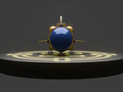 Low Poly AirPlane and helicopter mix model 3D model