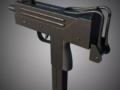 MAC-10 3D model Low-poly 3D model
