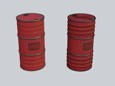 Barrel  Low-poly 3D model