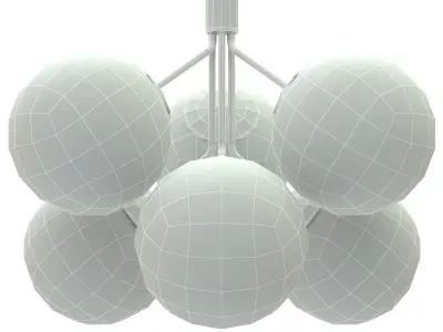 Ivona Glass Bubble Pendant Light 3D model