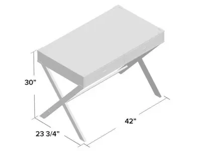 Marotta Wood Pc Office Gaming Desk Study Table - 12 Colour 3D model