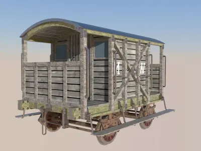 Brake Van 3D model purchase