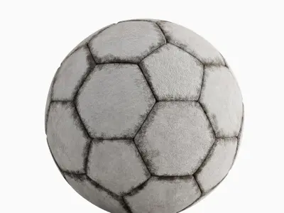 Dirty Soccer Ball 01 3D model