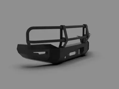 Generic Metal Bumper for Ford F-350 3D model