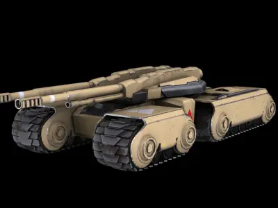 Futuristic Tank 3D model by gravyjohn