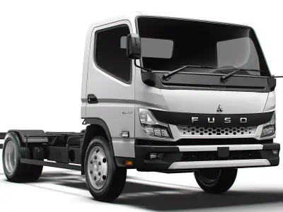 Mitsubishi Fuso E Canter ExtraWideCab 3400 2024 3D model