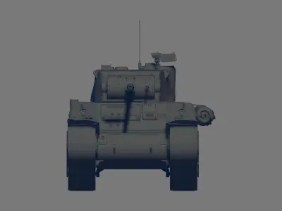 M6A1 Tank 3D model