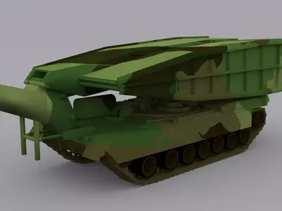 M60  Armoured  Vehicle Low-poly 3D model