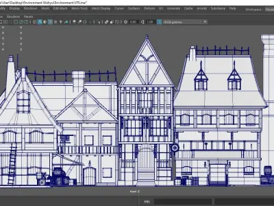3D Model of Medieval House 3D model