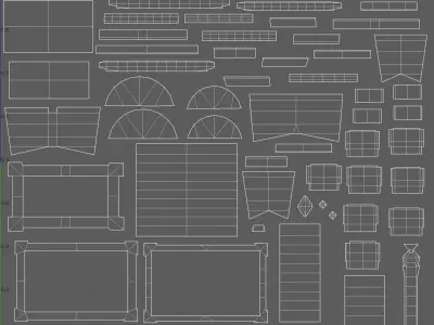Stylized 3D low poly malachite chest Low-poly 3D model
