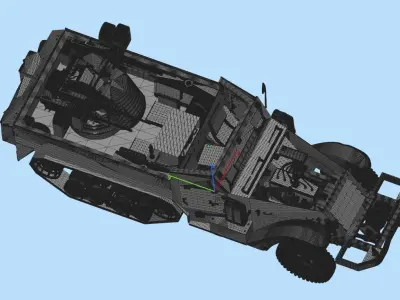 Multiple Gun Motor Carriage M16 3D model