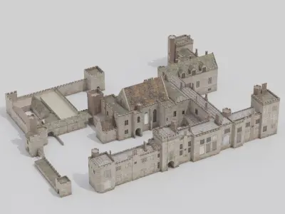 Penshurst Place Low-poly 3D model