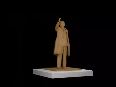 Kim Il Sung Statue aka Mansudae Grand Monument 3D model